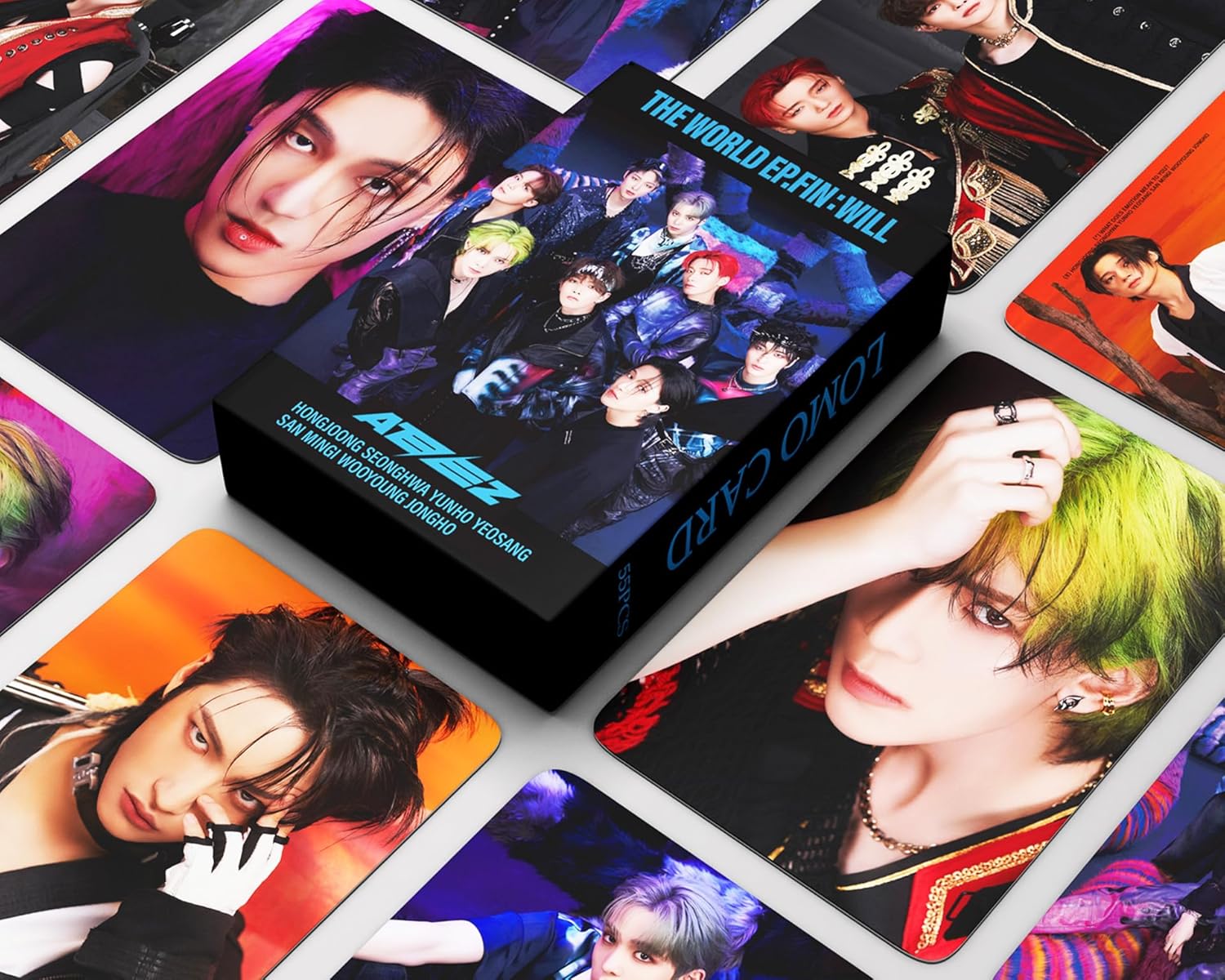 ATEEZ: THE WORLD EP.FIN : WILL Lomo cards Set 55Pcs