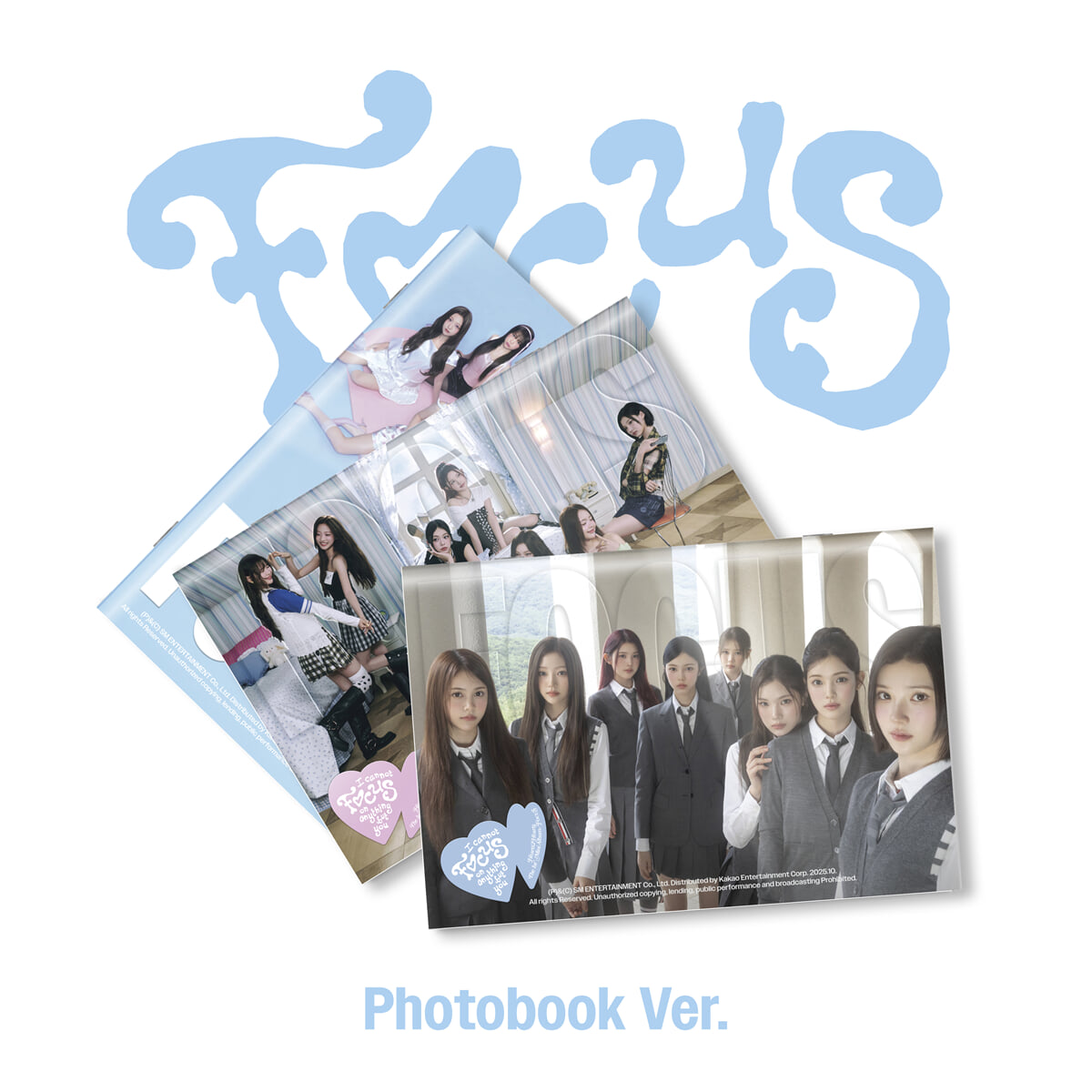 Hearts2Hearts - 1st Mini Album : FOCUS [Photobook Ver.] (Random Ver.)