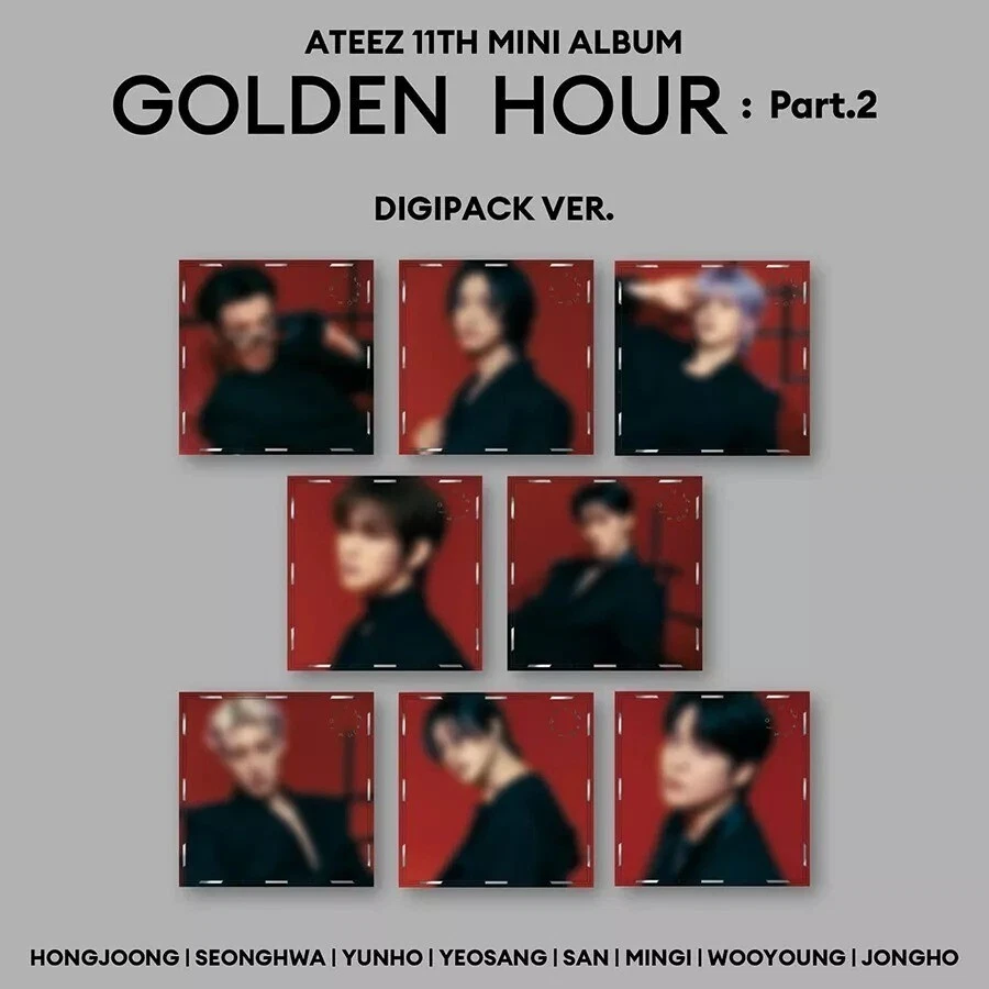 ATEEZ 11th Mini Album [GOLDEN HOUR : Part.2] (Digipack Ver.) (Random Ver.)